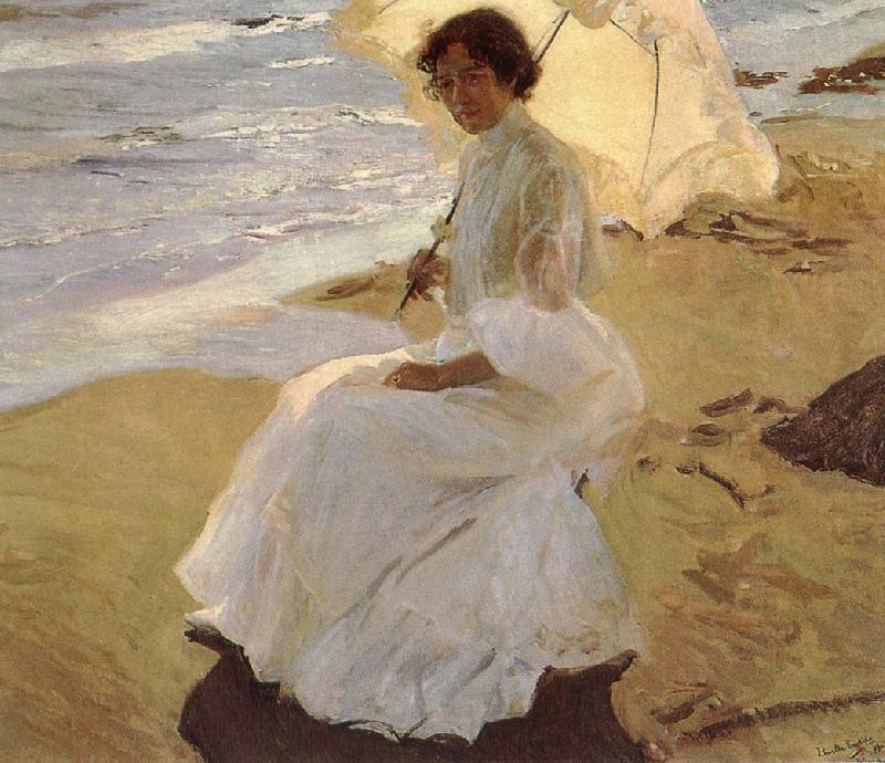 Joaquin Sorolla Andrei Aristide on the beach china oil painting image